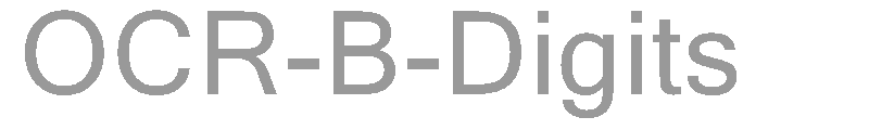 OCR-B-Digits