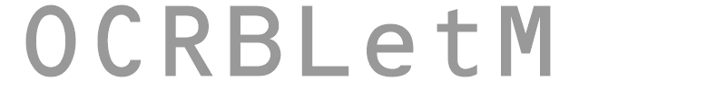 OCRBLetM