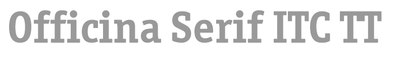 Officina Serif ITC TT