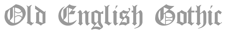 Old English Gothic