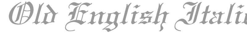 Old English Italic