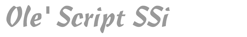 Ole' Script SSi