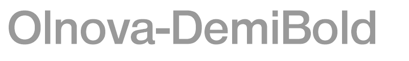 Olnova-DemiBold