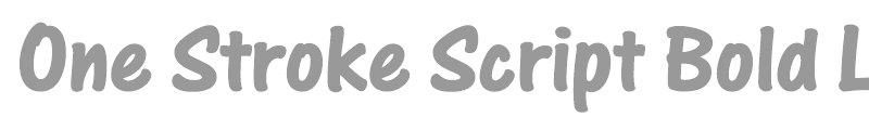 One Stroke Script Bold LET