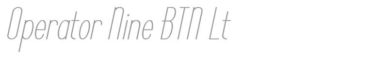 Operator Nine BTN Lt
