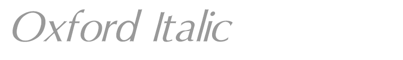 Oxford Italic