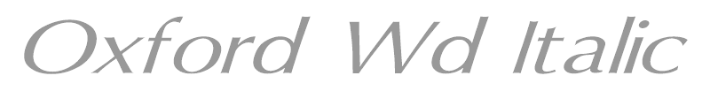 Oxford Wd Italic