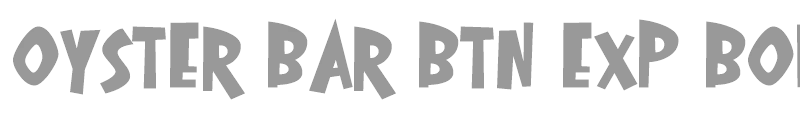 Oyster Bar BTN Exp Bold