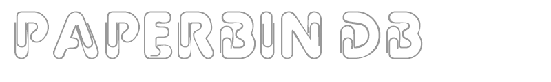 Paperbin DB