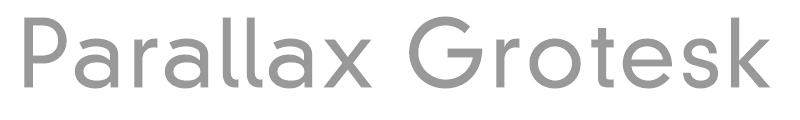 Parallax Grotesk Light SSi