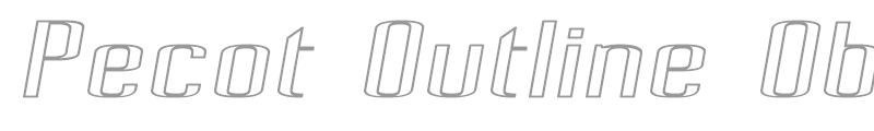 Pecot Outline Oblique
