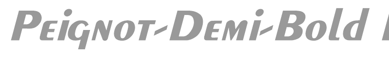 Peignot-Demi-Bold Italic