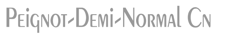 Peignot-Demi-Normal Cn