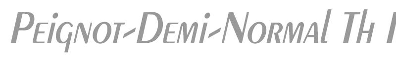 Peignot-Demi-Normal Th Italic