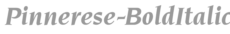 Pinnerese-BoldItalic