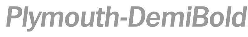 Plymouth-DemiBoldIta