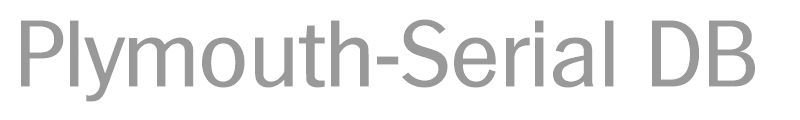 Plymouth-Serial DB