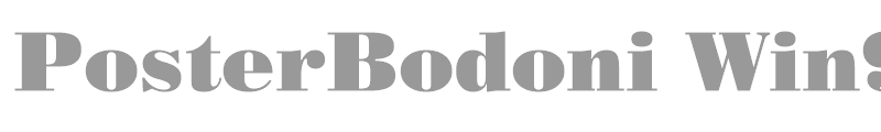 PosterBodoni Win95BT