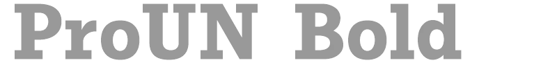 ProUN Bold