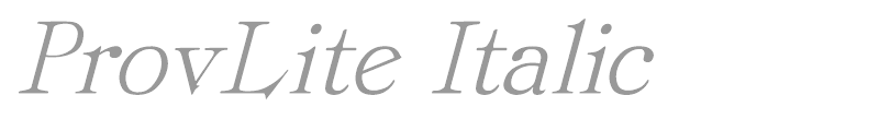 ProvLite Italic