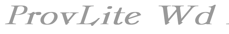 ProvLite Wd Bold Italic