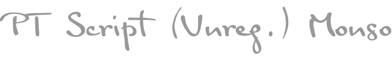 PT Script (Unreg.) Monsoon