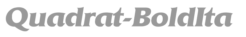 Quadrat-BoldIta