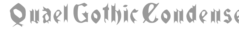 QuaelGothicCondensed