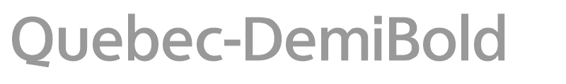 Quebec-DemiBold