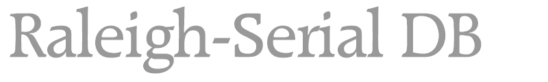 Raleigh-Serial DB