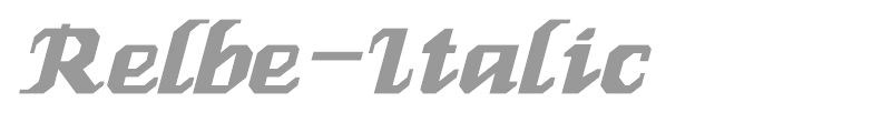 Relbe-Italic