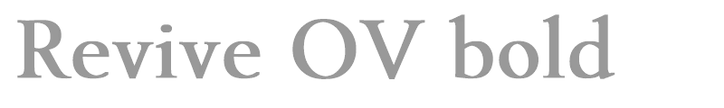 Revive OV bold