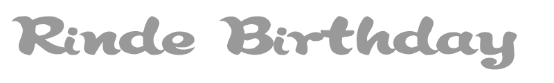 Rinde Birthday