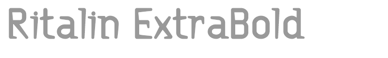 Ritalin ExtraBold