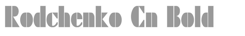 Rodchenko Cn Bold