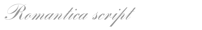 Romantica script