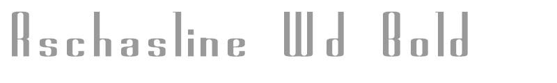 Rschasline Wd Bold