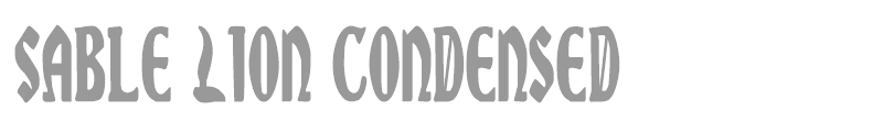Sable Lion Condensed