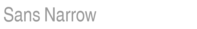 Sans Narrow