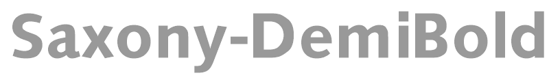 Saxony-DemiBold