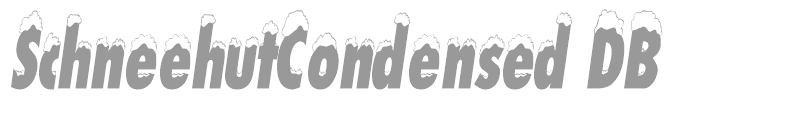 SchneehutCondensed DB