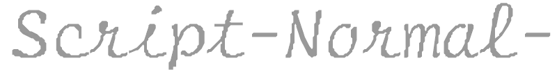 Script-Normal-Italic