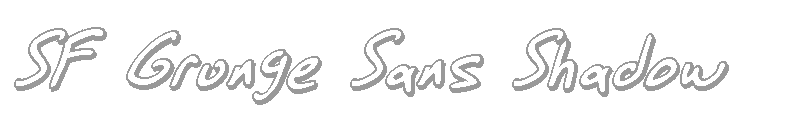 SF Grunge Sans Shadow