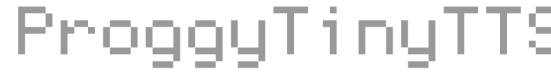 Proggy Tiny