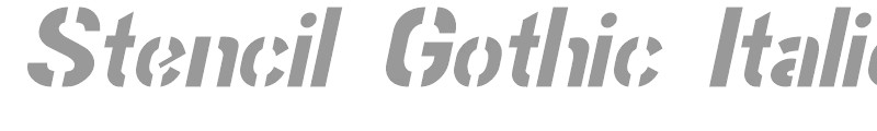 Stencil Gothic Italic JL