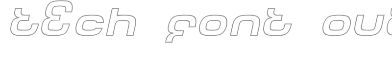 Tech Font Wide