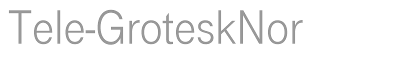 Tele-GroteskNor