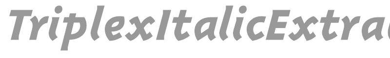 TriplexItalicExtrabold