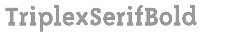 TriplexSerifBold