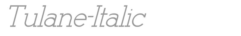 Tulane-Italic